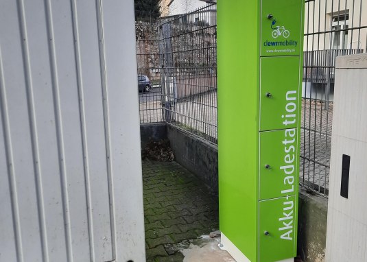 E-Bike Ladestation Postplatz Oppenheim &copy; TSC Rhein-Selz