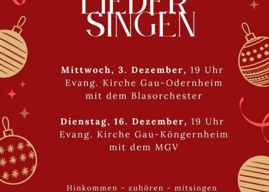 Adventsliedersingen © Blasorchester Gau-Odernheim/Krämer