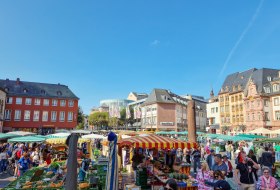 Mainzer Wochenmarkt am Dom &copy; Katja Zentel