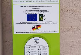 E Car Sharing Wallertheim_Ladestation &copy; LAG Rheinhessen