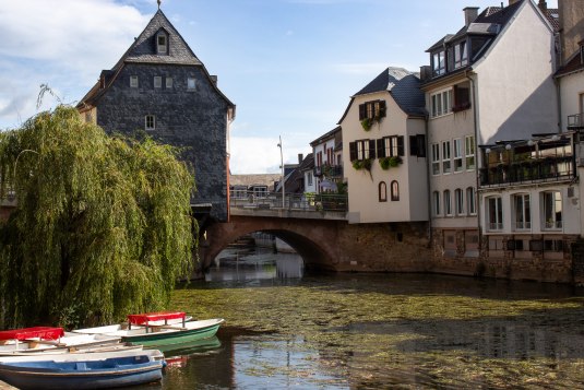 Bridge houses in Bad Kreuznach, &copy; CC0 4.0 Katja Zentel