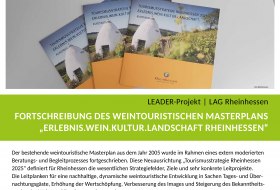 LEADER-Projekt Plakat: Fortschreibung Weintouristischer Masterplan