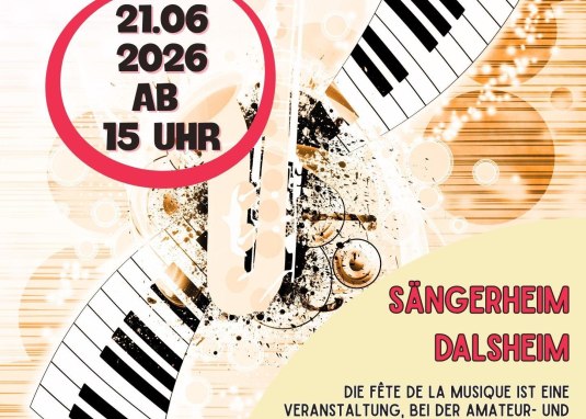 Flyer zur Veranstaltung Fete de la musique &copy; Partnerschaftskomitee F&ouml;rsheim-Dalsheim Garon