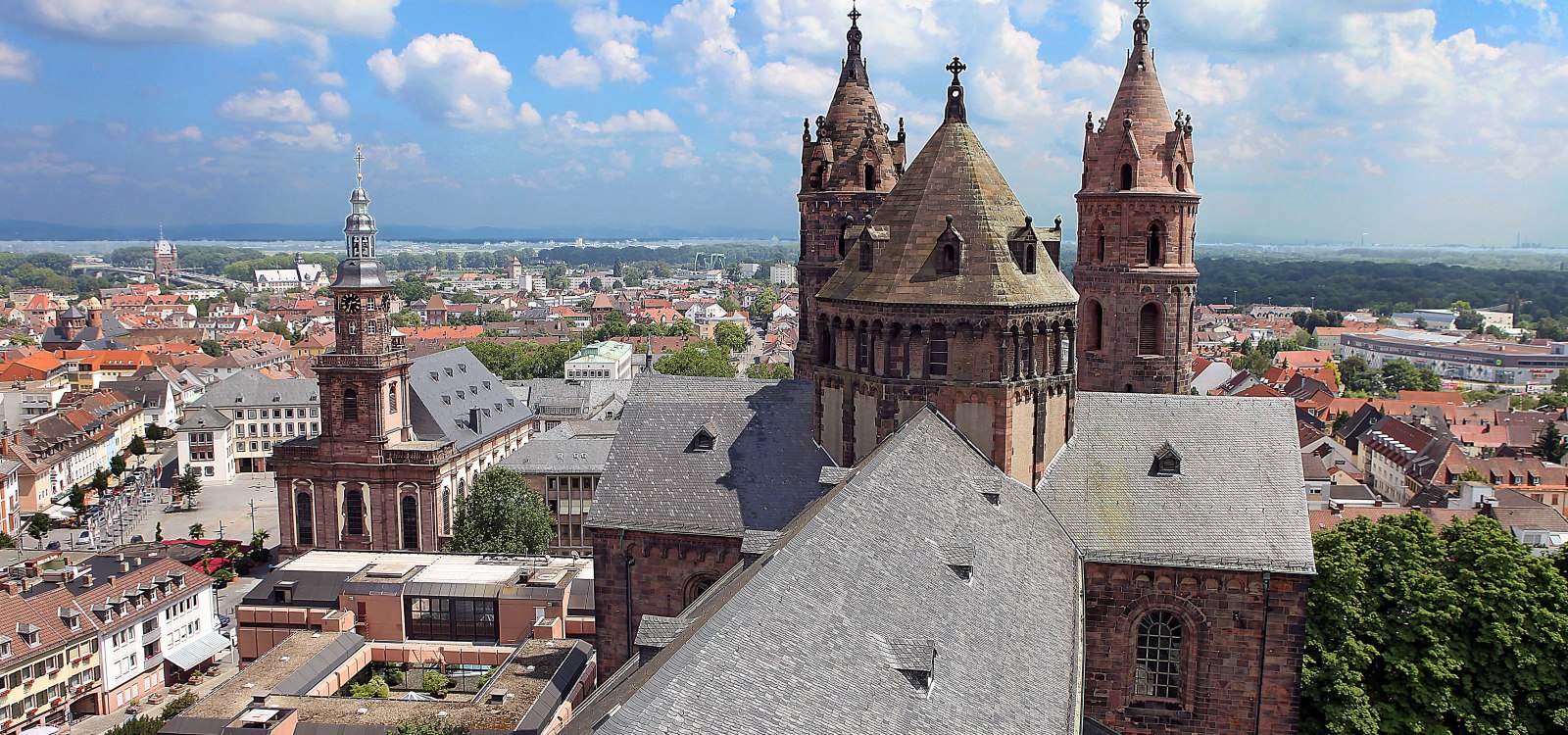Worms Cathedral aerial view, © R. Uhrig
