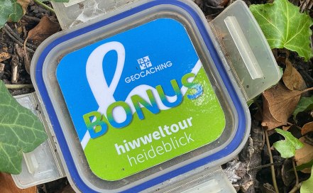 Geocachingbeh&auml;lter auf der Hiwweltour Heideblick, &copy; J&ouml;rg Janes