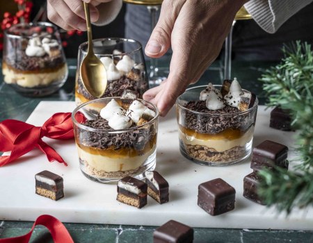 Rezept Dominosteine Schichtdessert, © Svenja Mattner-Shahi - Klara und Ida