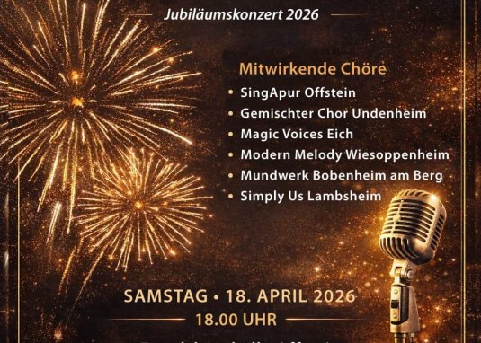 Jubil&auml;umskonzert Offstein &copy; MGV Liederkranz Offstein e.V.