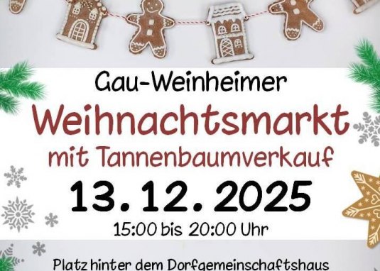 Weihnachtsmarkt Gau-Weinheim 2025