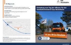 Einladungsflyer Kontakt und Anfahrt