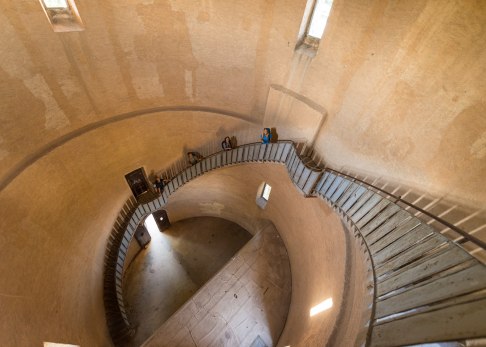 Beeindruckende Treppenanlage: Schwindelfreiheit als Grundvoraussetzuung