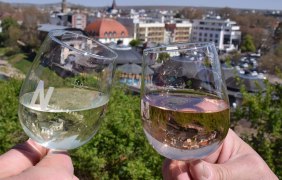 Weingl&auml;ser mit Blick auf Bad Kreuznach &copy; GUT