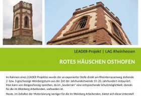 LEADER-Projekt Plakat: Rotes H&auml;uschen Osthofen