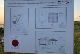 Weinbergs H&auml;uschen S&ouml;rgenloch- Bauschild  &copy; B&uuml;rgerverein S&ouml;rgenloch