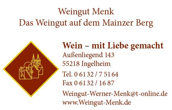 Wein- und Sektgut Menk_Visitenkarten, © Wein- und Sektgut Menk