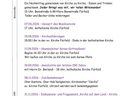 25 Jahre Kirchen F&uuml;rfeld