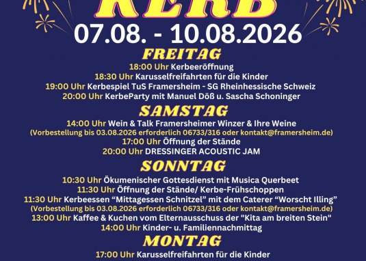 Plakat Framersheimer Kerb