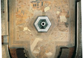 Aufsicht Oceanus Mosaik, &copy; Museum R&ouml;merhalle