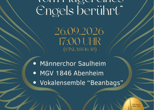 M&auml;nner-Chorkonzert "Vom Fl&uuml;gel eines Engels ..."