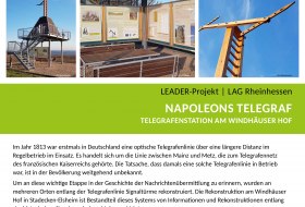 LEADER-Projekt Plakat: Napoleons Telegraf