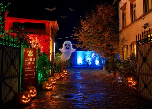 Halloween Quiznacht Domhof &copy; Weingut Domhof, Bild erstellt mit KI