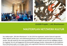 LEADER-Projekt Plakat: Masterplan Netzwerk Kultur