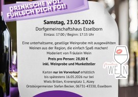 Flyer Weinprobe