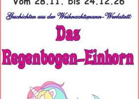 Plakat Das Regenbogen-Einhorn
