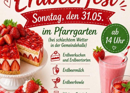Erdbeerfest Plakat