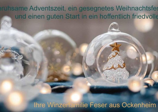 Weihnachten Weingut Feser