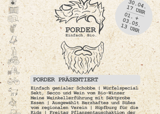 Porders Schobbe in den Mai &copy; Weingut Porderhof