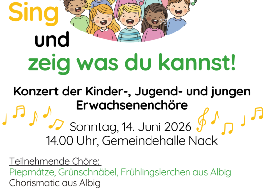 Plakat Sing mit &copy; VG Alzey-Land