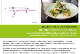 LEADER-Projekt-Plakat: Rheinhessen genie&szlig;en