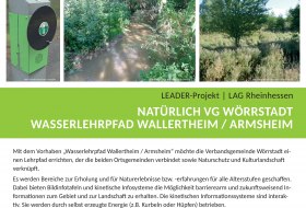 LEADER-Projekt Plakat: Wasserlehrpfad