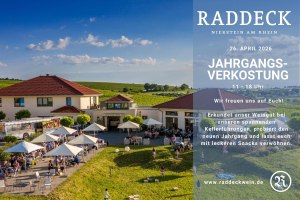 Jahrgangsverkostung Weingut Raddeck, &copy; Weingut Raddeck