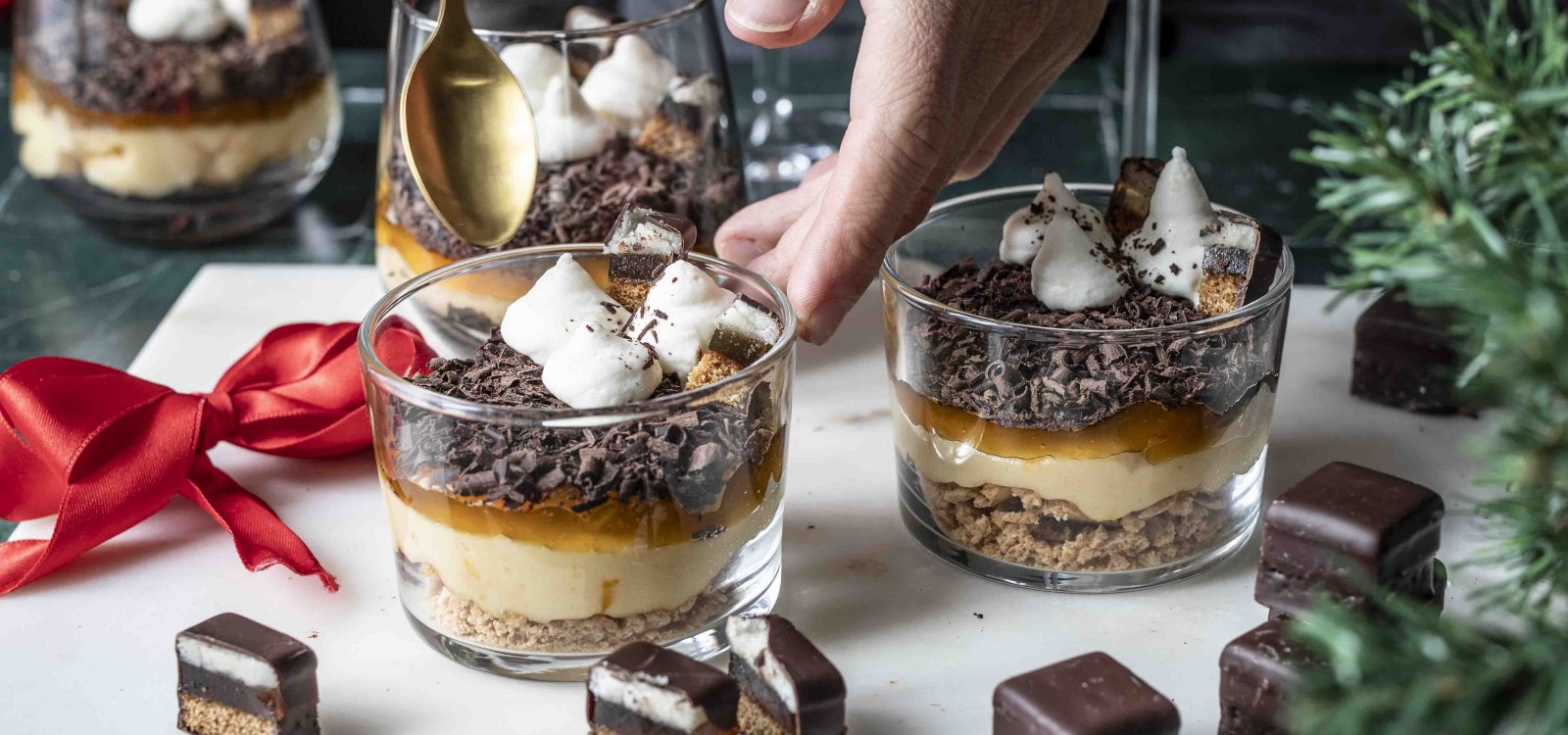 Rezept Dominosteine Schichtdessert, &copy; Svenja Mattner-Shahi - Klara und Ida