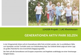 LEADER-Projekt Plakat: Generationenaktivpark