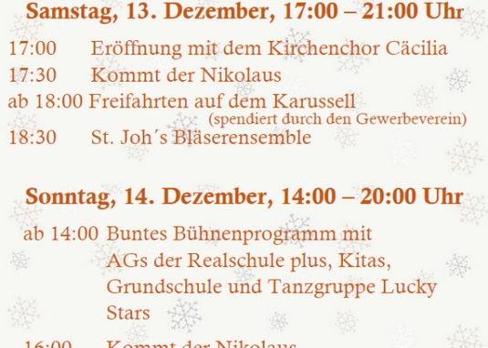 Plakat Weihnachtsmarkt