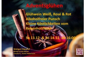Adventsglühen, © Weingut Claushof