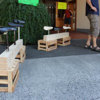 Eine selfmade Sattelbank.