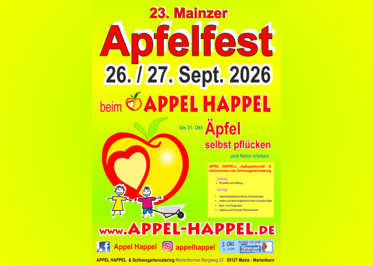 23. Mainzer Apfelfest &copy; Appel Happel