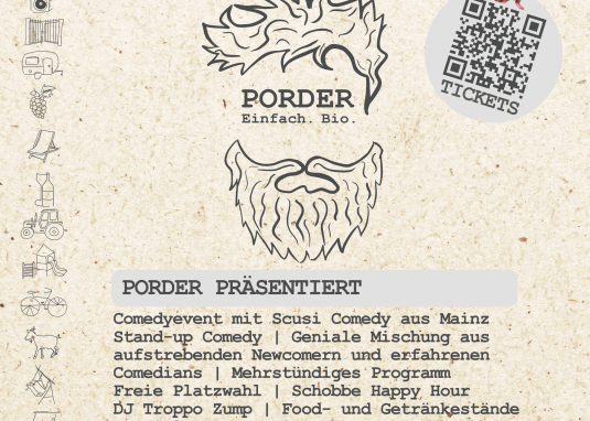 Porders Comedyabend mit Scusi aus Mainz