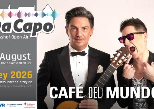 Plakat DaCapo Caf&eacute; del Mundo &copy; Stadtverwaltung Alzey