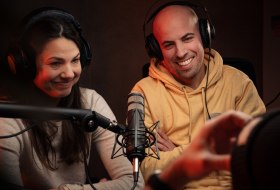 Podcast Espenhof mit Lena &amp; Nico &copy; Johannes Schiebe