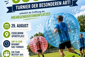 Bubble Soccer Plakat