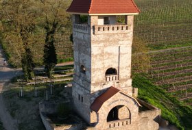 Drohnenaufnahme Juliusturm W&ouml;llstein &copy; GR&Uuml;NGESTREIFT Landschaftsarchitekten, Inh. Till M&uuml;ller-Petschke; 