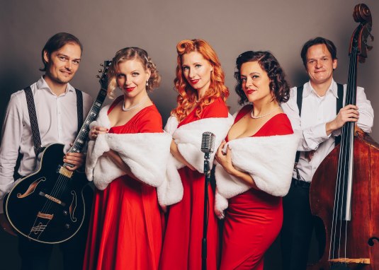 Das Mainzer Vocal-Swing-Trio mit Vintage Flair &copy; Jazzclub Rheinhessen