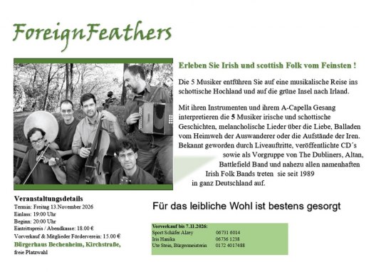 Flyer Foreign Feathers