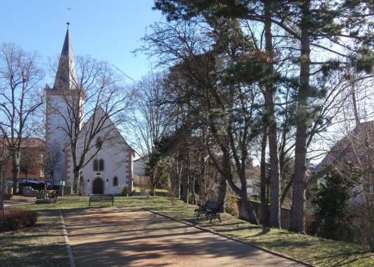 Ev. Kirche Dorn-D&uuml;rkheim &copy; TSC Rhein-Selz