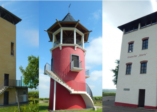 Gelb, rot, wei&szlig; T&uuml;rme