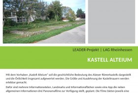LEADER-Projekt Plakat: Kastell Alteium